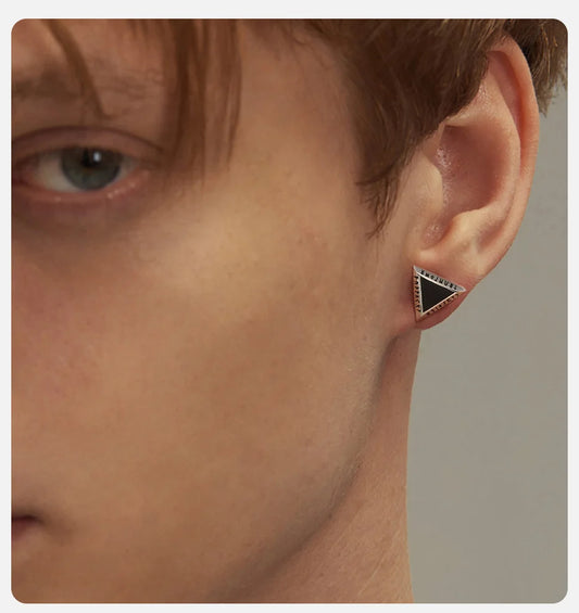 Brinco Triangular Viking - Aço Inoxidável