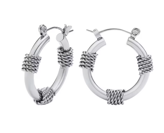 Brinco Bali Hoop - Aço Inoxidável