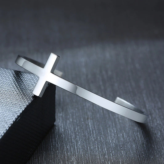 Bracelete Silverly Cross - Aço Inoxidável