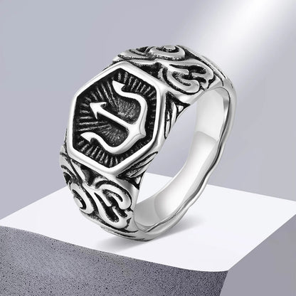 Anel Tridente - Aço Inoxidável