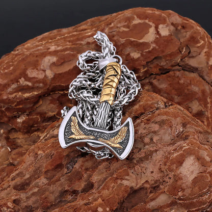 Colar Machado Viking - Aço Inoxidável