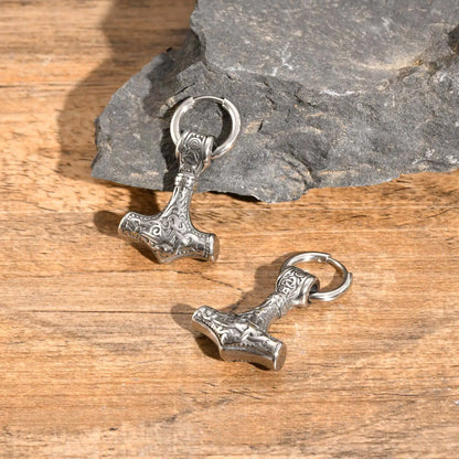 Brinco Martelo de Thor - Aço Inoxidável