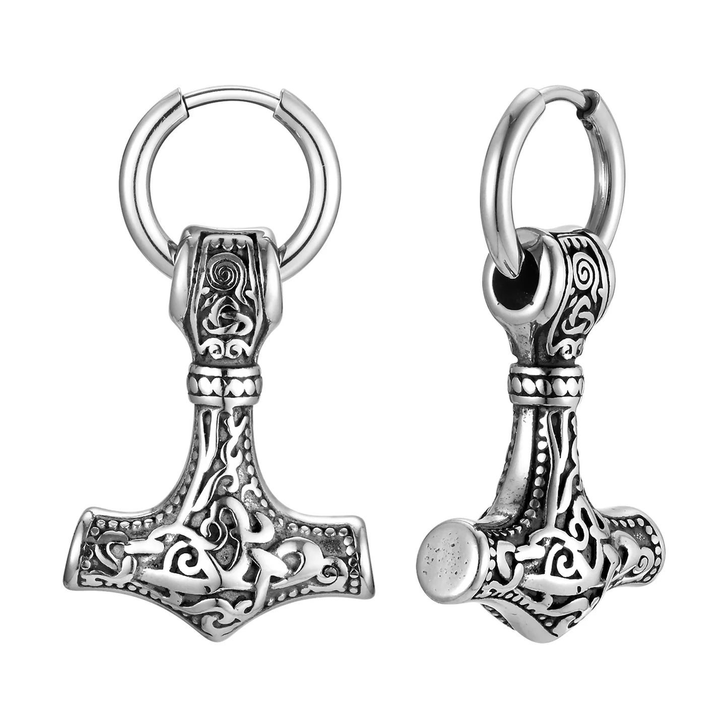 Brinco Martelo de Thor - Aço Inoxidável