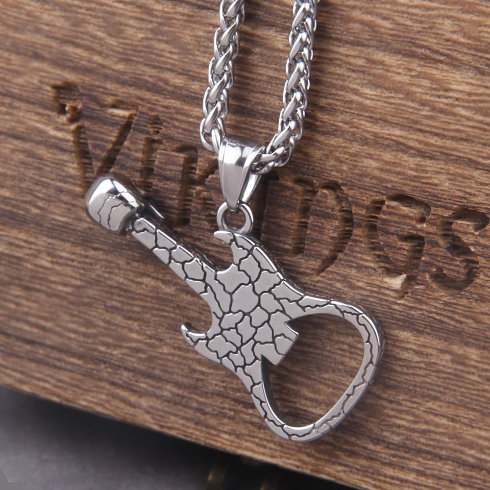 Colar Guitar Skull + Caixa de madeira