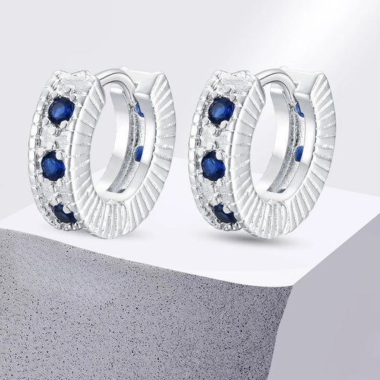 Brinco Argola cravejado Royal - Aço Inoxidável