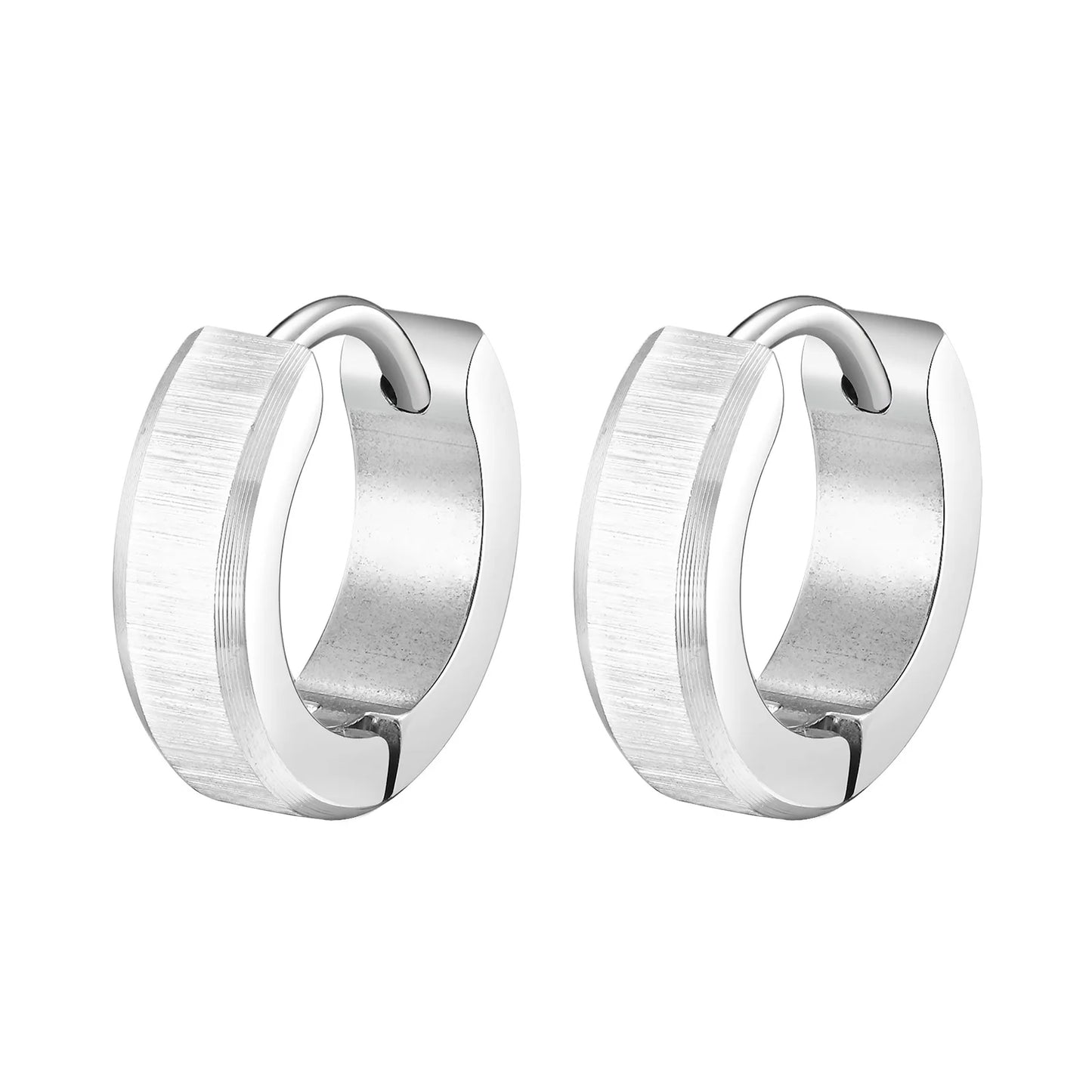 Brinco Argola Black Steel - Aço Inoxidável