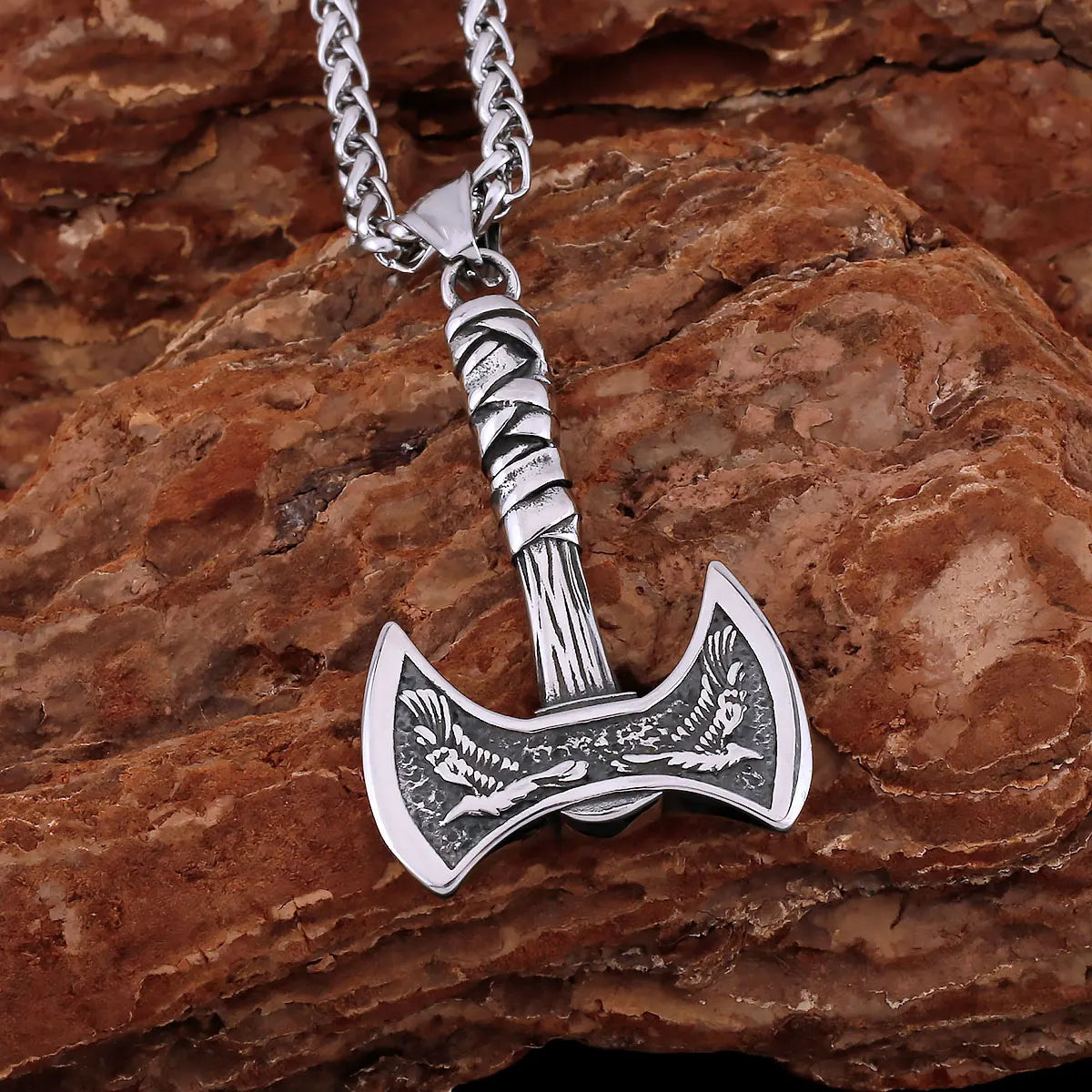 Colar Machado Viking - Aço Inoxidável