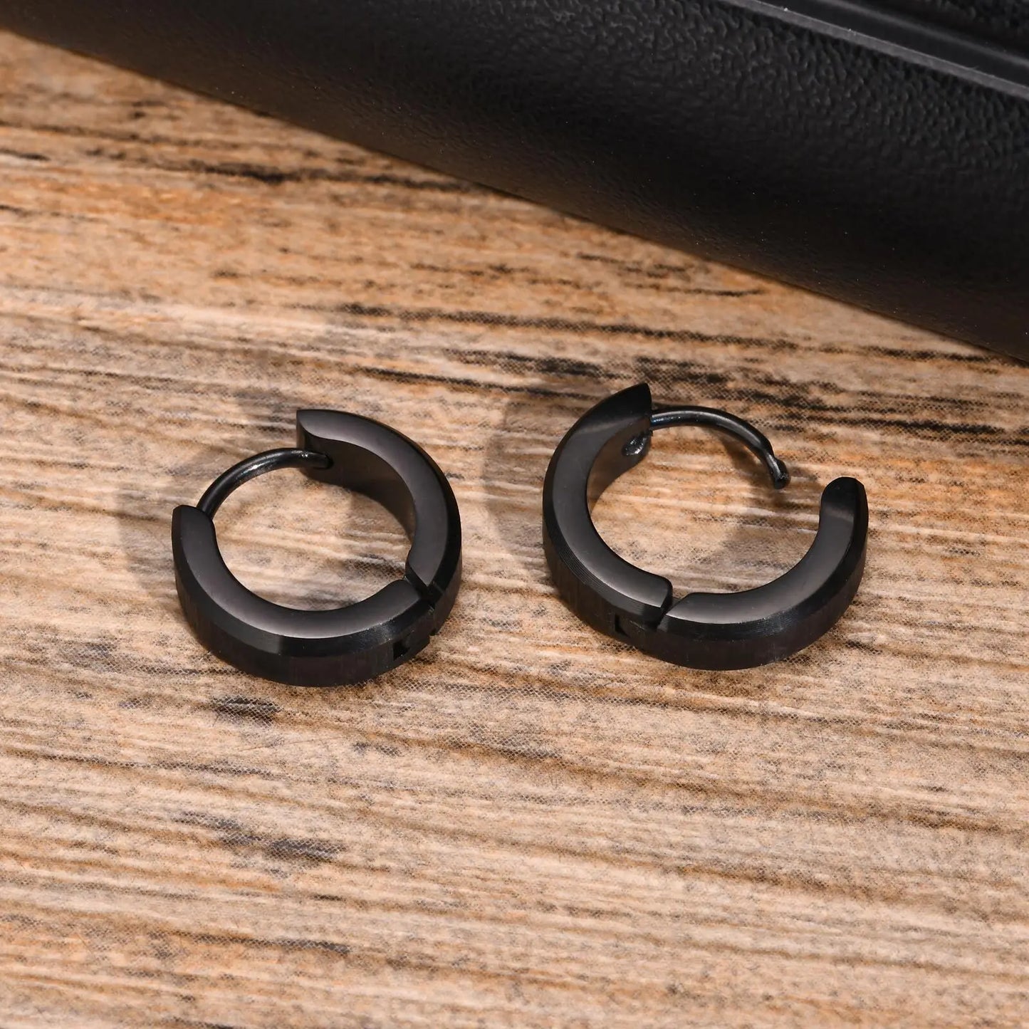 Brinco Argola Black Steel - Aço Inoxidável